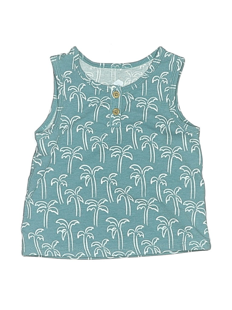 Pre-owned Cloud Island Babies' Sleeveless T-shirt In Teal