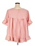 Unbranded 100% Polyester Pink 3/4 Sleeve Blouse Size XXL - photo 2