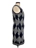 Moon 100% Acrylic Argyle Blue Casual Dress Size M - photo 4