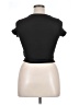 Shein Black Short Sleeve Top Size S - photo 2