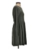 Mi ami Solid Gray Casual Dress Size S - photo 4