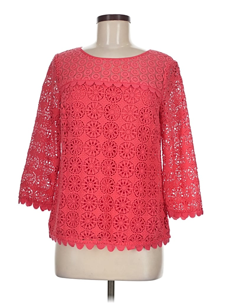 Pre-owned Boden 3/4 Sleeve Blouse In Red