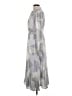 MOTF 100% Polyester Chevron-herringbone Gray Casual Dress Size L - photo 5