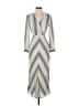 MNG Chevron-herringbone Gray Casual Dress Size 2 - photo 1