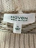 Haven Well Within Chevron-herringbone Tan Wool Sweater Size XL - photo 7