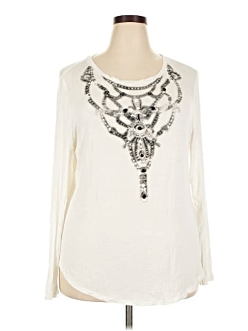 Simply Vera Vera Wang 3/4 Sleeve Top (view 1)