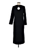 Unbranded Solid Black Casual Dress Size M - photo 2