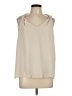 Unbranded 100% Polyester Ivory Sleeveless Blouse Size L - photo 1