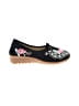 Unbranded Floral Black Flats Size 7 1/2 - photo 1