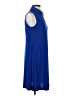 MSK Solid Blue Casual Dress Size S - photo 4
