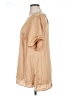 DR2 100% Polyester Tan Short Sleeve Blouse Size 1X - photo 5
