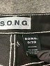 S.O.N.G. 100% Cotton Black Jeans Size 9 - photo 7