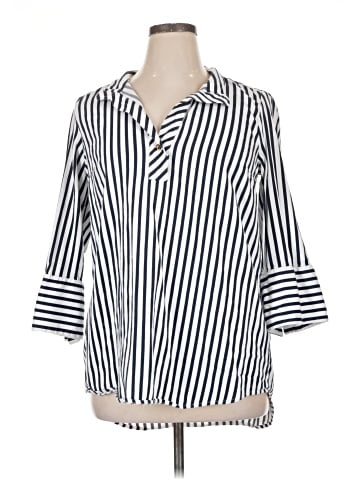 Charter Club 3/4 Sleeve Button-Down Shirt (view 1)