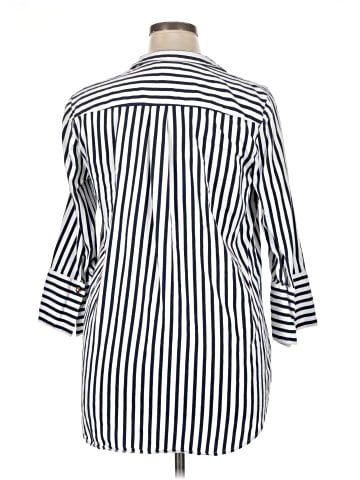 Charter Club 3/4 Sleeve Button-Down Shirt (view 2)