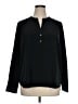 J.Crew Factory Store 100% Polyester Black Long Sleeve Blouse Size XL - photo 1