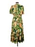 DR2 100% Polyester Tropical Yellow Casual Dress Size L - photo 2