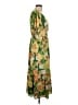 DR2 100% Polyester Tropical Yellow Casual Dress Size L - photo 4