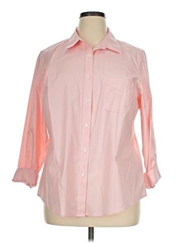 L.L.Bean 3/4 Sleeve Button-Down Shirt (view 1)