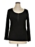 Torrid 100% Cotton Black Long Sleeve Henley Size 1X Plus (1) - photo 1