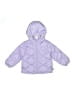 Baby Gap 100% Polyester Hearts Purple Snow Jacket Size 2T - photo 1