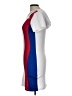 Assorted Brands Color Block White Casual Dress Size L - photo 5