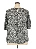 Terra & Sky 100% Rayon Silver 3/4 Sleeve Blouse Size 2X - photo 2