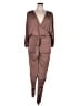 curvy sense Solid Brown Tan Jumpsuit Size 1X - photo 1
