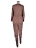 curvy sense Solid Brown Tan Jumpsuit Size 1X - photo 2