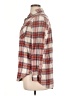 Gap 100% Cotton Plaid Brown Long Sleeve Button-Down Shirt Size L - photo 5