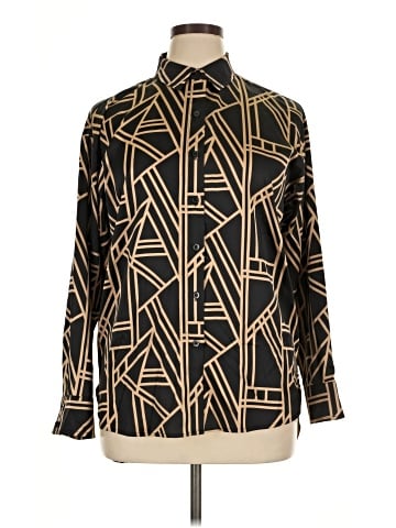 Karl Lagerfeld Paris Long Sleeve Button-Down Shirt (view 1)