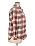 Gap 100% Cotton Plaid Brown Long Sleeve Button-Down Shirt Size L - photo 4