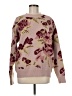Listicle Floral Pink Purple Pullover Sweater Size M - photo 1