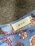 A.L.C. 100% Polyester Print Blue Cocktail Dress Size 12 - photo 7