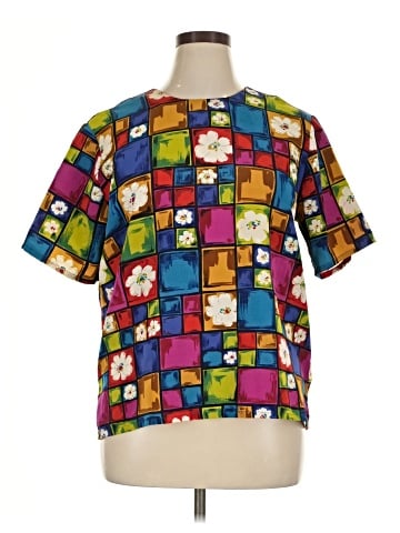 Ashley Stewart Short Sleeve Blouse (view 1)