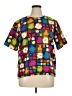 Ashley Stewart 100% Polyester Color Block Yellow Short Sleeve Blouse Size 14 - photo 1