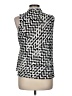 Anne Klein Houndstooth Silver Sleeveless Blouse Size M - photo 2