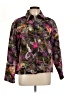 Chico's Print Purple Jacket Size Lg (2) - photo 1