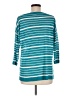 Talbots Stripes Teal Pullover Sweater Size M - photo 2