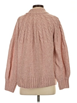Madewell Harwood Cableknit Mockneck Cardigan Sweater (view 2)
