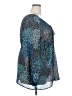 Sunny Leigh 100% Polyester Teal 3/4 Sleeve Blouse Size 2X - photo 4
