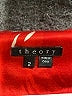 Theory Print Red Silk Skirt Size 2 - photo 4