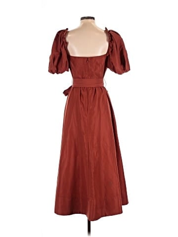 Self-Portrait Taffeta Midi Dress (view 2)