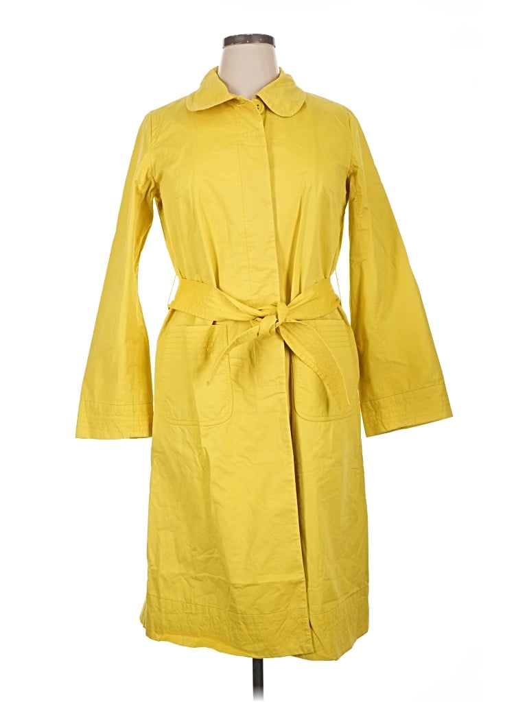 Pre-owned Boden Trenchcoat In Yellow