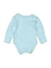 M&S 100% Cotton Blue Long Sleeve Onesie Size 0-3 mo - photo 2