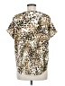 Westbound Animal Print Gold Short Sleeve T-Shirt Size M - photo 2