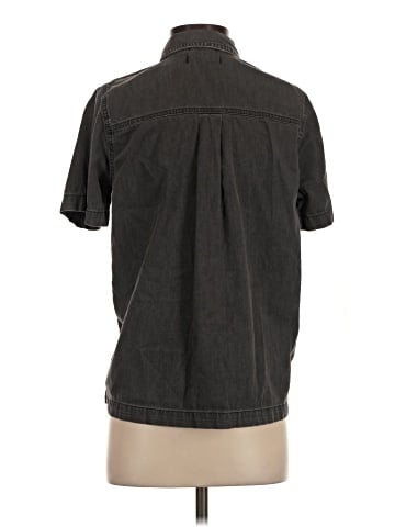 Madewell Denim Short-Sleeve Button-Up Shirt in Lunar Wash (view 2)