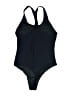 Unbranded Solid Black One Piece Swimsuit Size L - photo 2