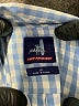 Johnnie-O Checkered-gingham Blue Long Sleeve Button-Down Shirt Size 14 - photo 7