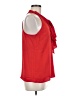 Milly Red Sleeveless Silk Top Size 6 - photo 4