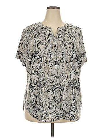 Cj Banks Short Sleeve Blouse (view 1)